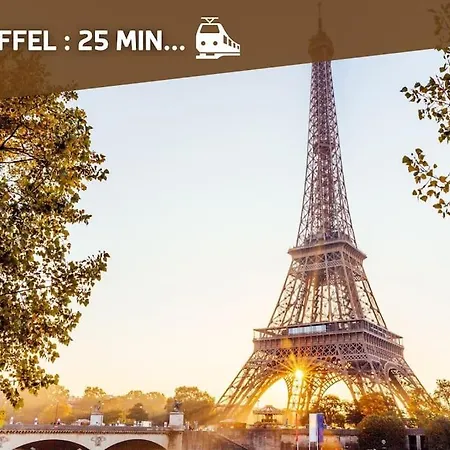 Escapade Parisienne A 25 Minutes De La Tour Eiffel Apartmán Villeneuve-la-Garenne